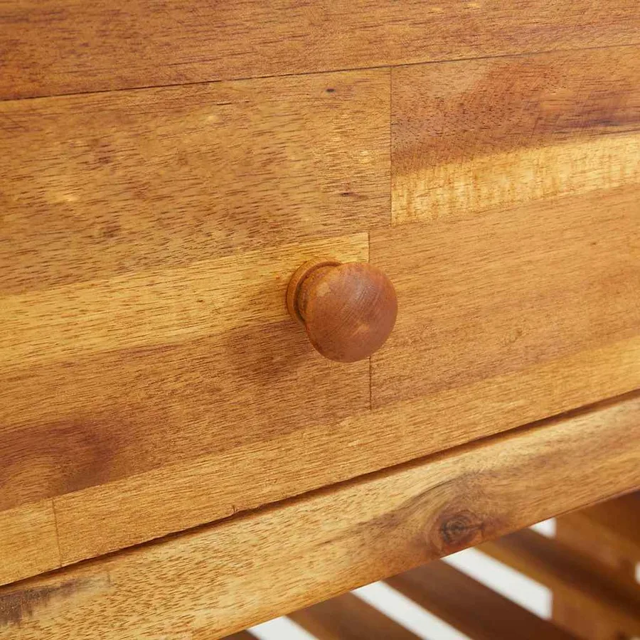 Armoire de jardin avec tiroir Naturel 78 x 36,5 x 78 cm - 10