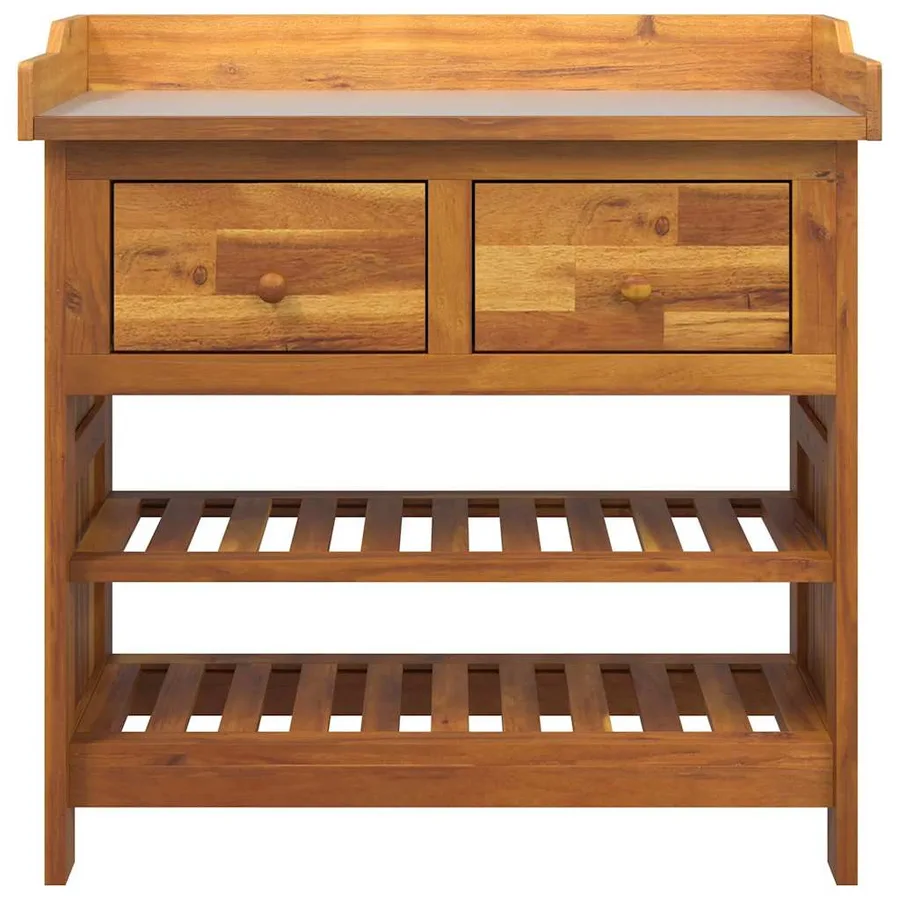 Armoire de jardin avec tiroir Naturel 78 x 36,5 x 78 cm - 6
