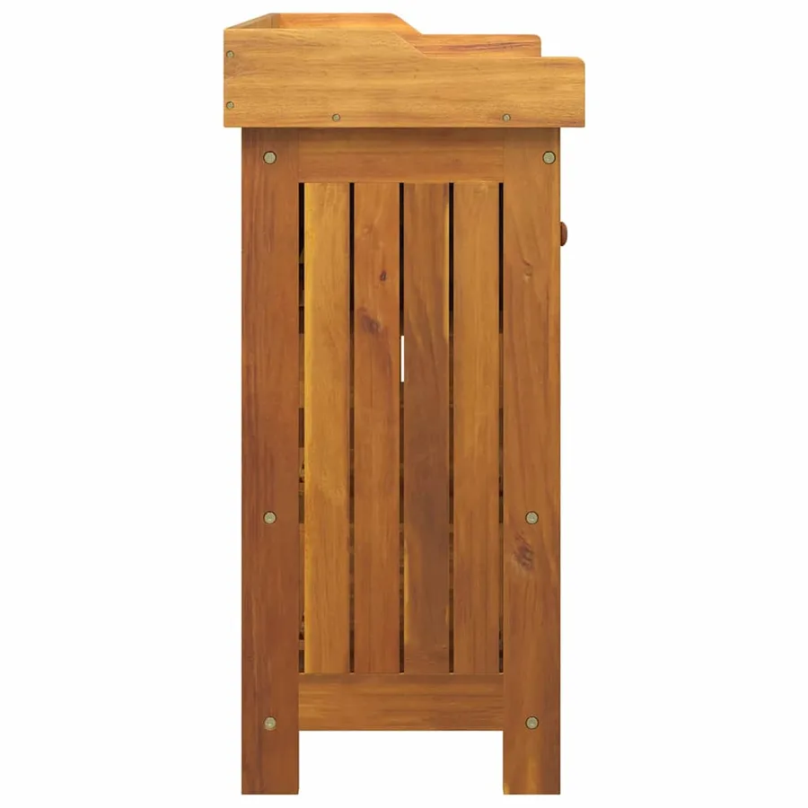 Armoire de jardin avec tiroir Naturel 78 x 36,5 x 78 cm - 7