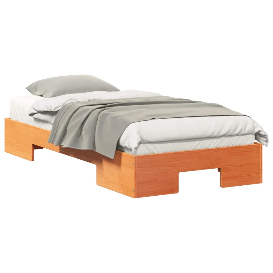Cadre de lit Marron 75 x 190 cm - 2