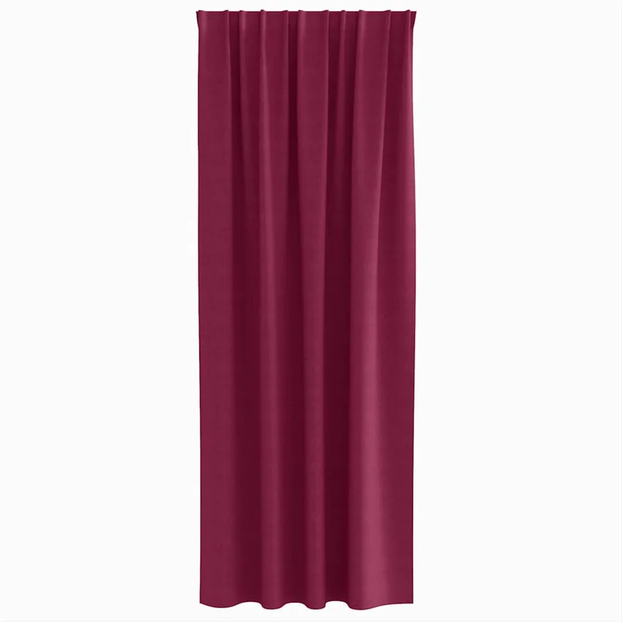 Rideaux occultants avec anneaux 2 pcs Bordeaux 260 x 140 cm - 4