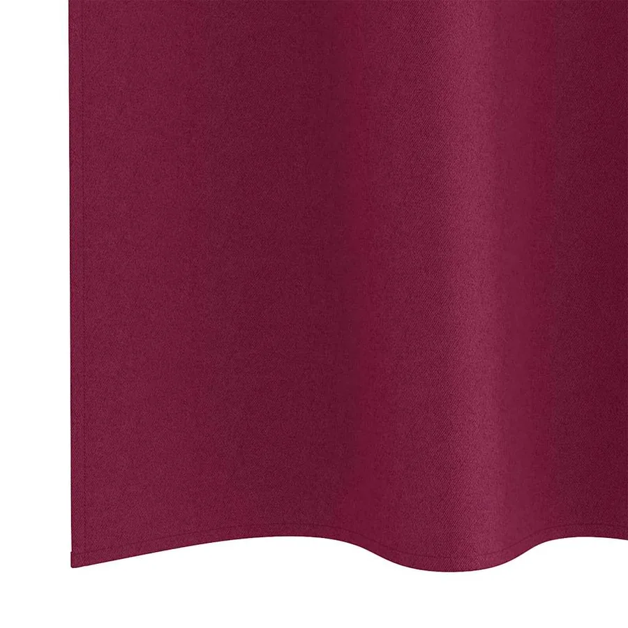 Rideaux occultants avec anneaux 2 pcs Bordeaux 260 x 140 cm - 6
