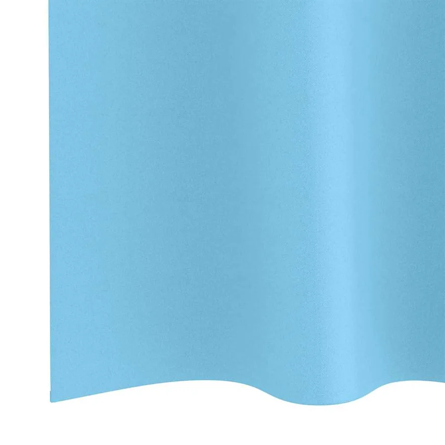 Rideaux occultants avec anneaux 2 pcs Bleu clair 140 x 140 cm - 6