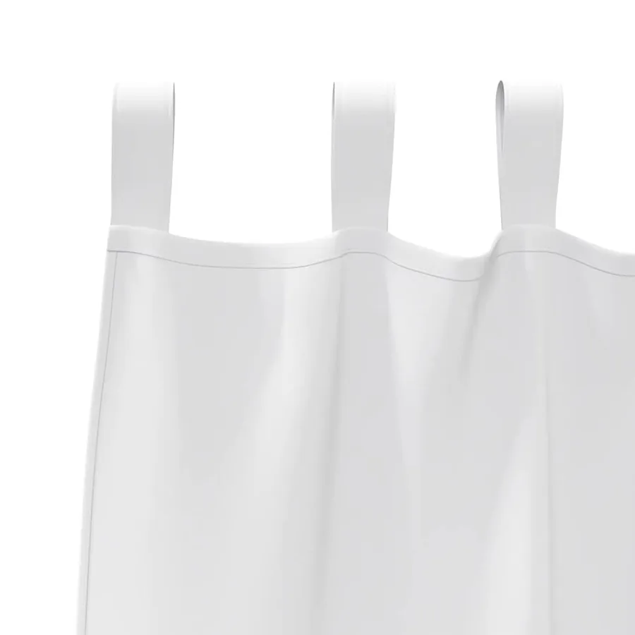 Rideaux occultants avec anneaux 2 pcs Blanc pur 260 x 140 cm - 5