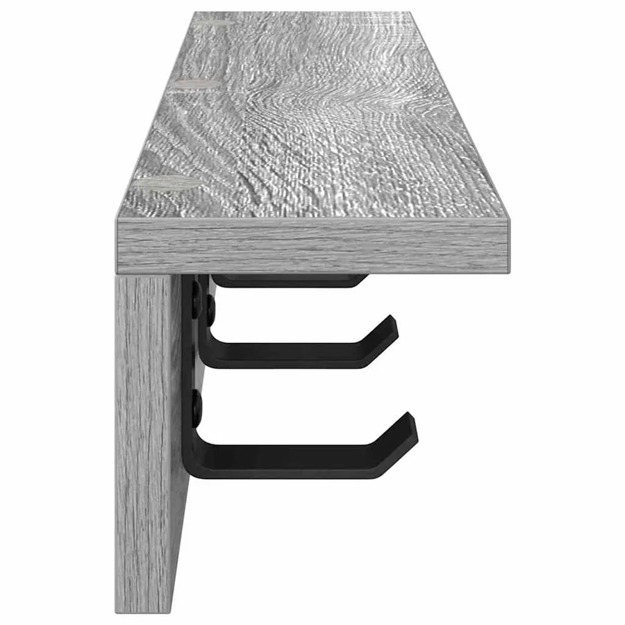 Porte-manteau mural Gris Sonoma 60 x 10,5 x 10,5 cm - 6