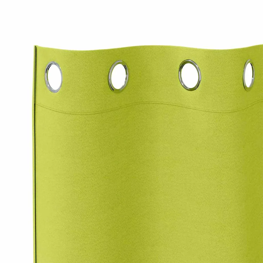 Rideaux occultants avec anneaux 2 pcs Vert 175 x 140 cm - 5