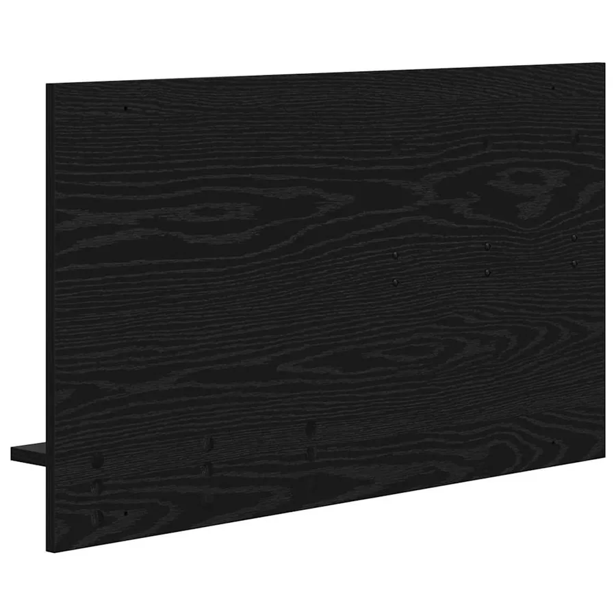 Porte-manteau mural avec étagère Chêne noir 90 x 10 x 50 cm - 7