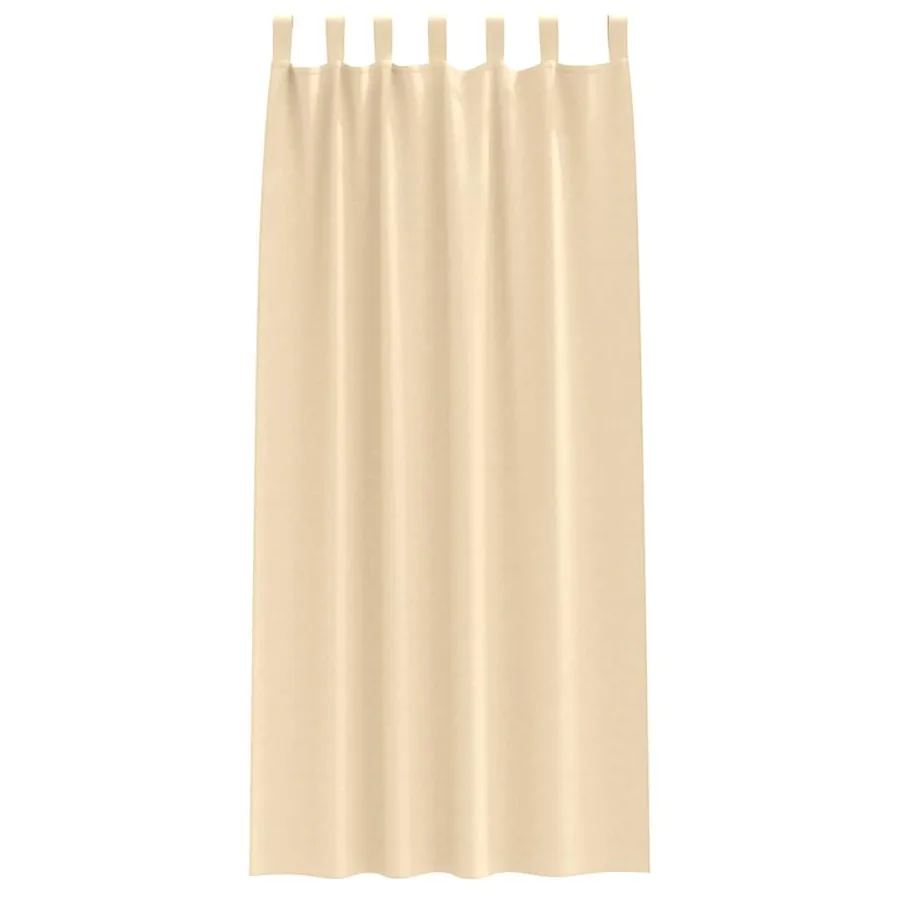 Rideaux occultants avec anneaux 2 pcs Crème 260 x 140 cm - 4