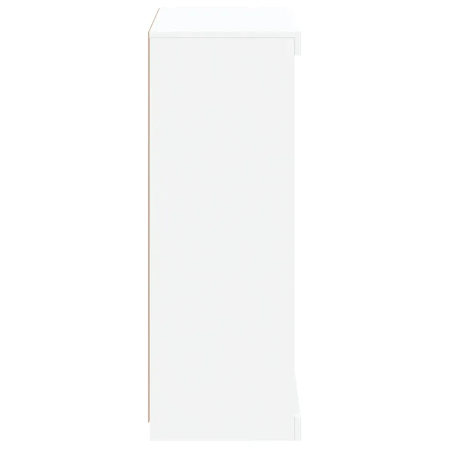Buffet avec lumières LED blanc 60,5x37x100 cm - 7
