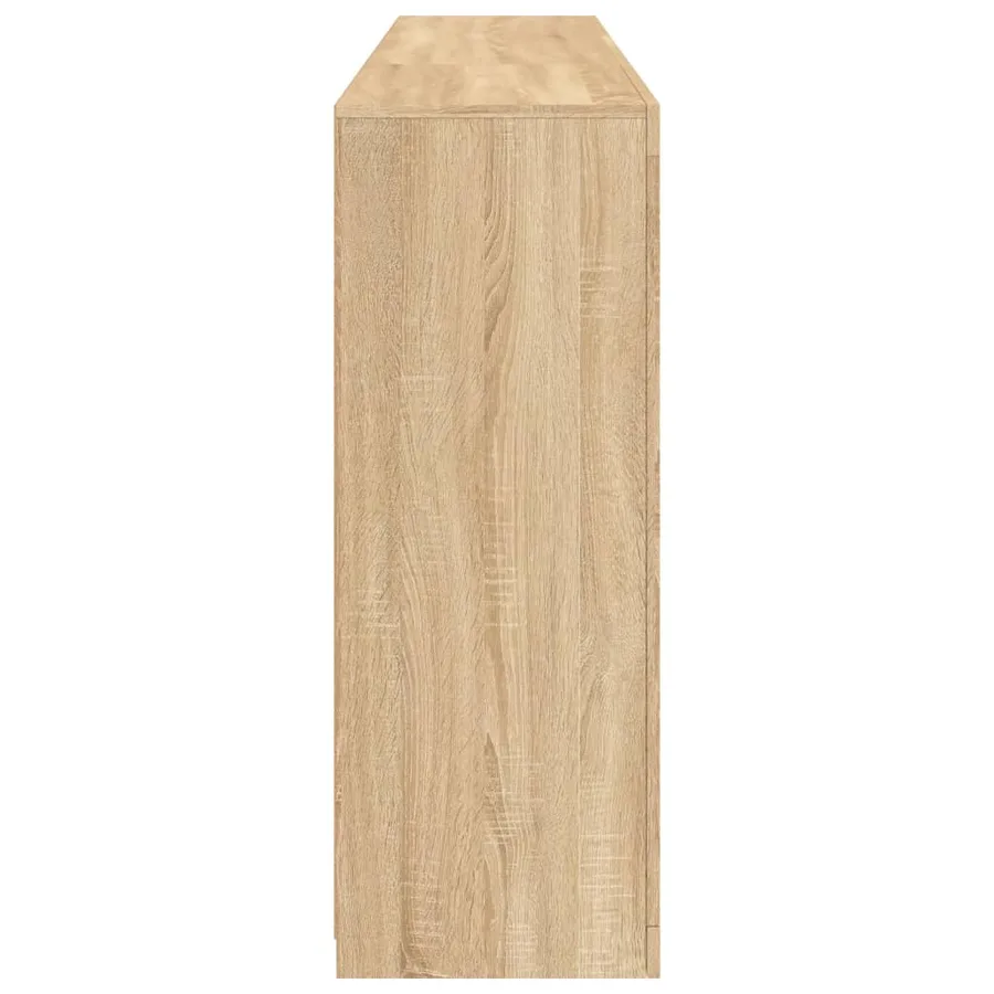 Buffet avec lumières LED chêne sonoma 181,5x37x100 cm - 7