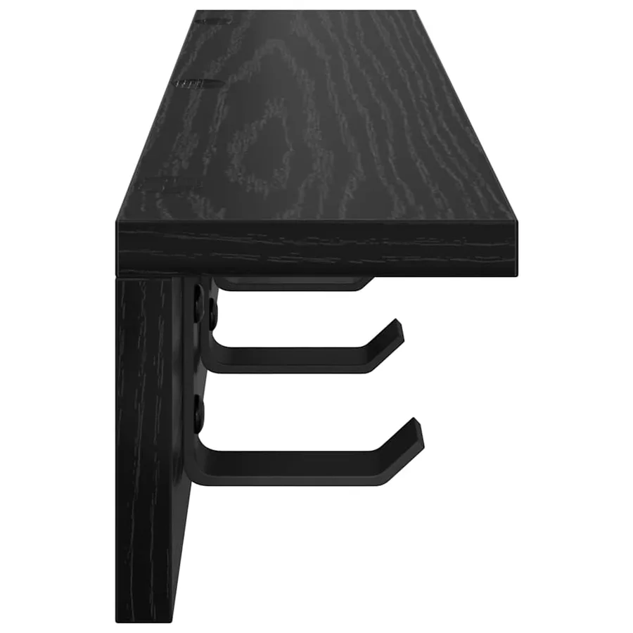Porte-manteau mural Chêne noir 40 x 10,5 x 10,5 cm - 6