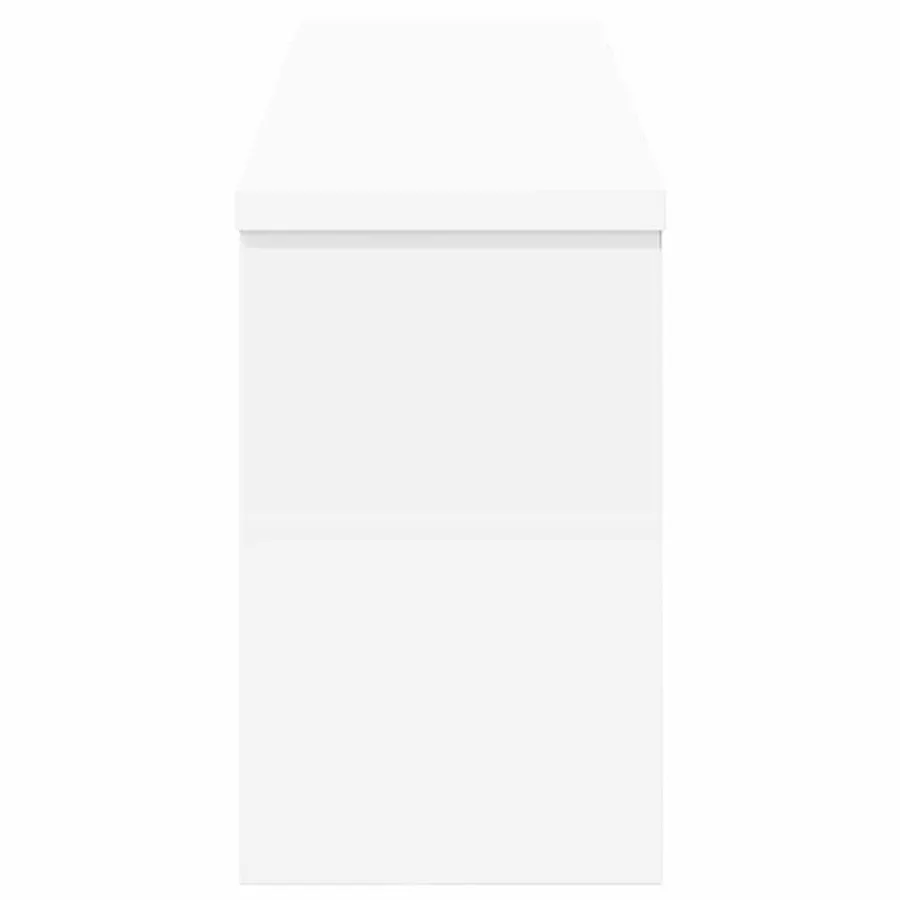 Porte-manteau mural Blanc 75 x 16 x 26 cm Bois d'ingénierie - 6