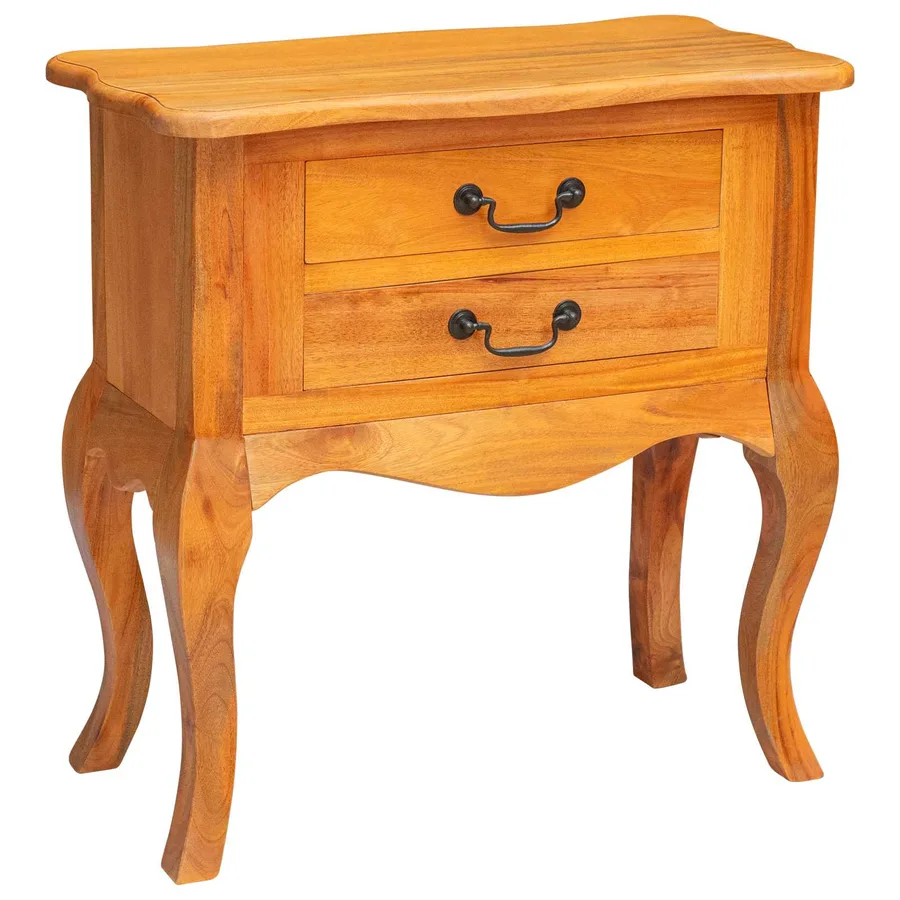 Table d'appoint avec tiroir Naturel 60,5 x 30 x 61 cm - 2