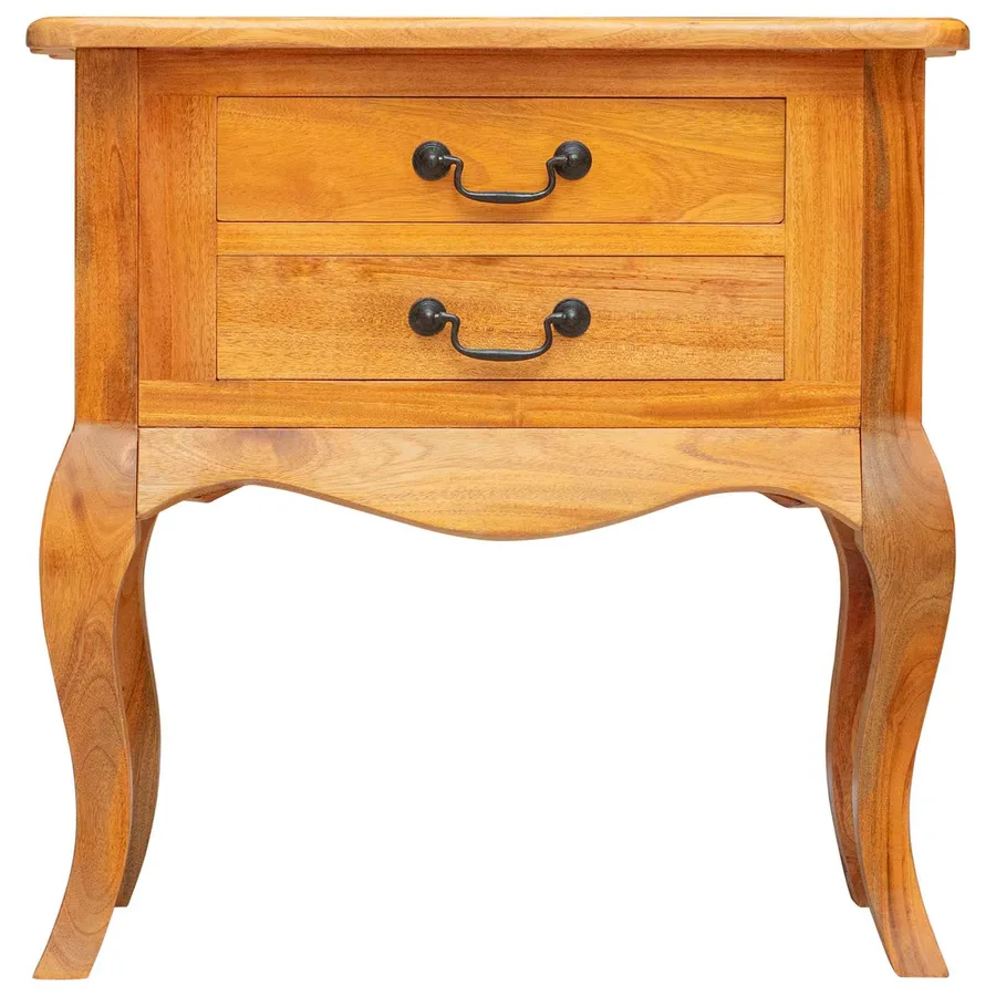 Table d'appoint avec tiroir Naturel 60,5 x 30 x 61 cm - 5