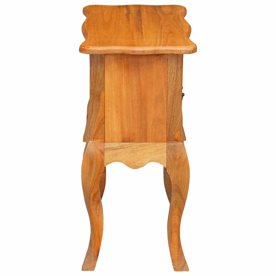 Table d'appoint avec tiroir Naturel 60,5 x 30 x 61 cm - 6