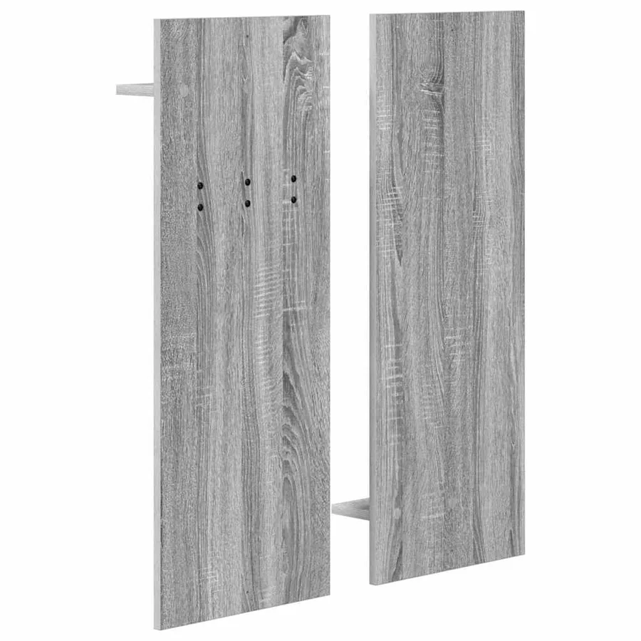 Porte-manteau mural avec étagère Gris Sonoma 70 x 10 x 90 cm - 7