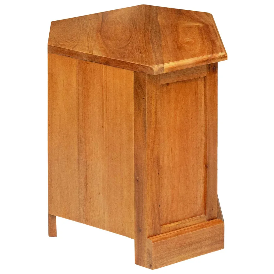 MeubleTVd'Angle Naturel 79 x 40 x 46 cm Bois de Mahogany Massif - 6