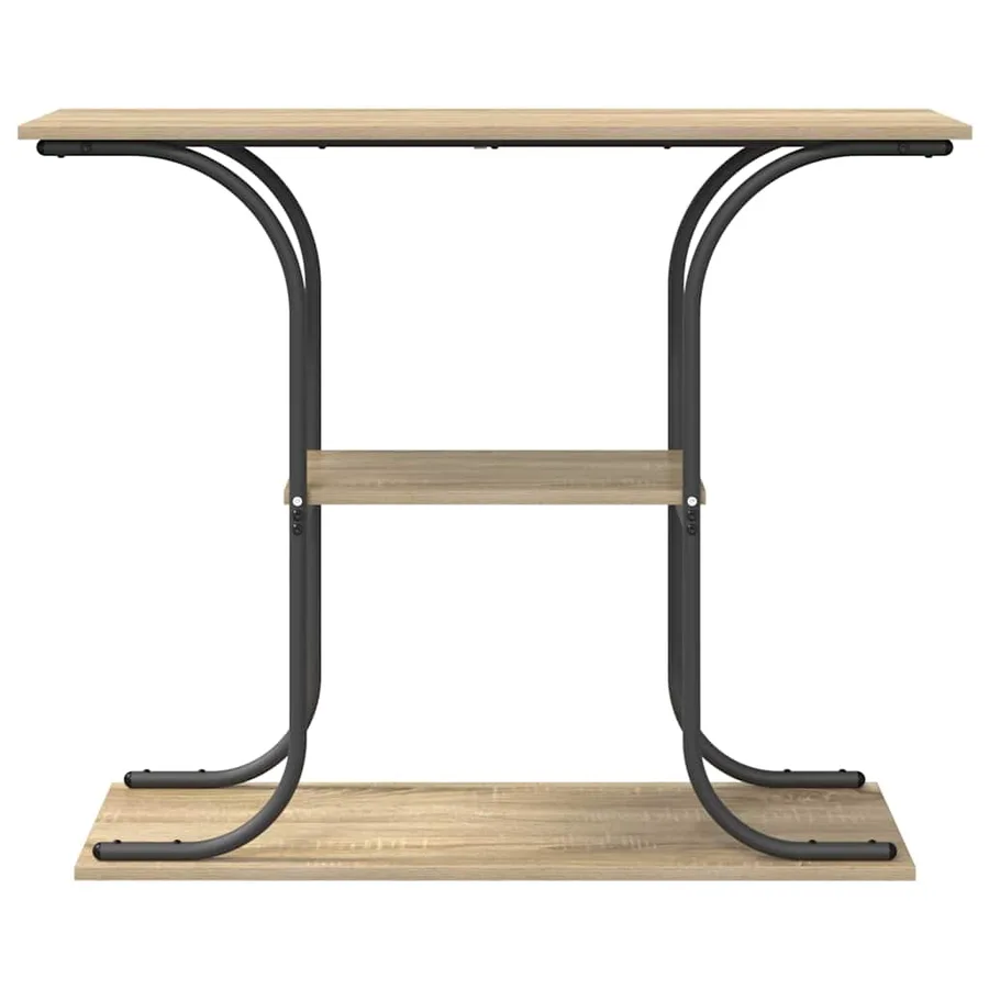 Table console Chêne Sonoma 101 x 35 x 80,5 cm Bois d'ingénierie - 5