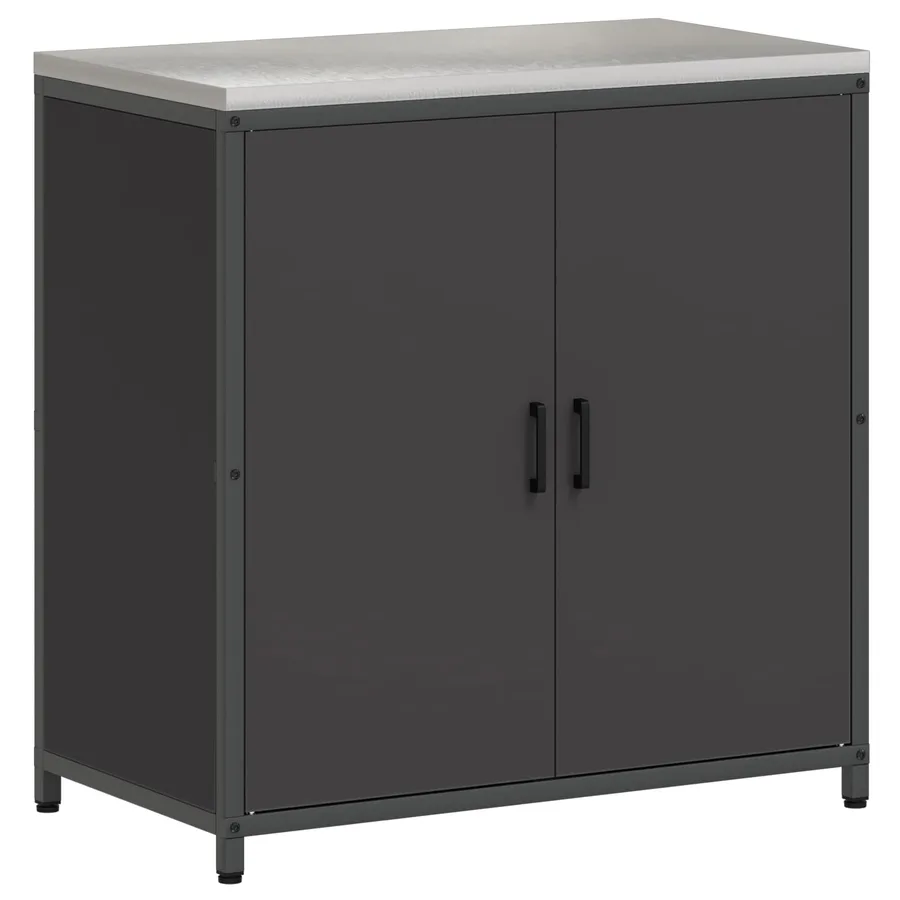Rangement de cuisine HATTEM Noir 90 x 50 x 92 cm Acier - 2