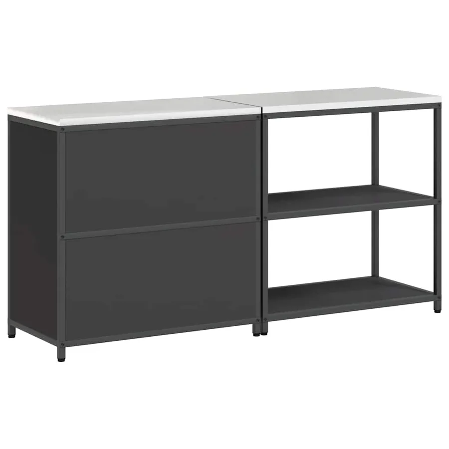 Ensemble de rangement cuisine HATTEM 2 pcs Noir - 11