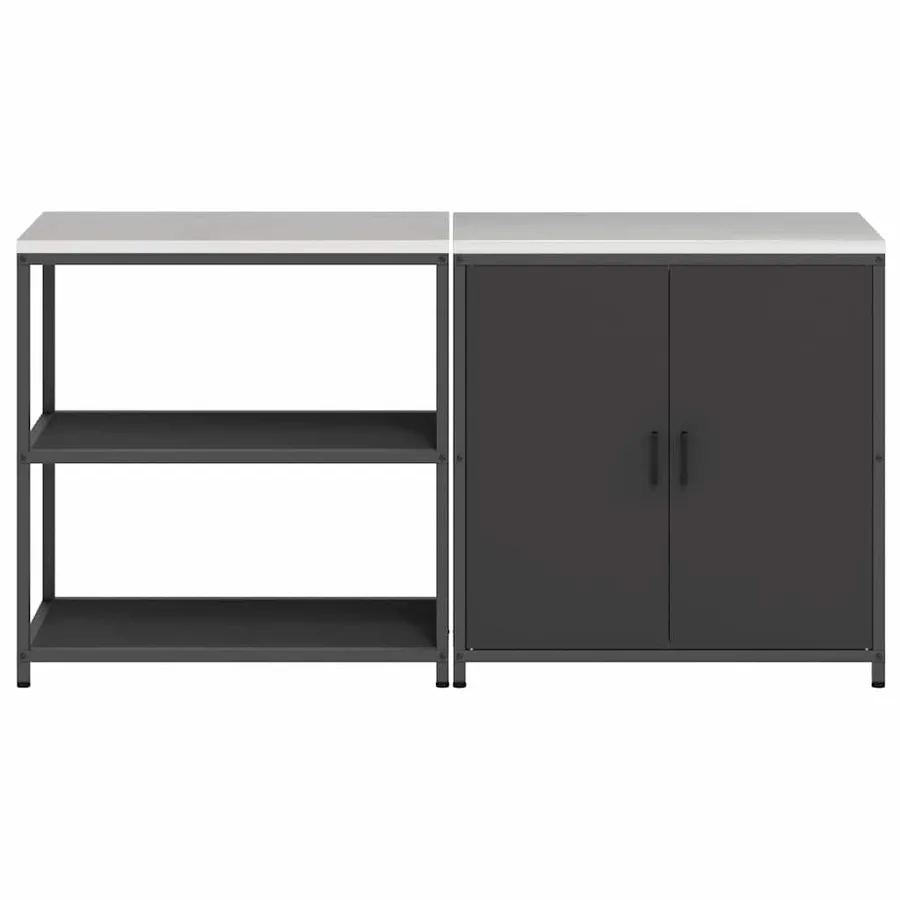 Ensemble de rangement cuisine HATTEM 2 pcs Noir - 9
