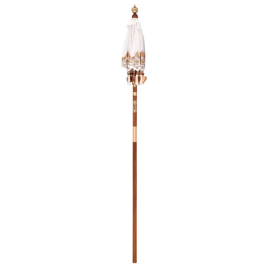 Parasol balinais Crème 125 x 125 x 260 cm - 4