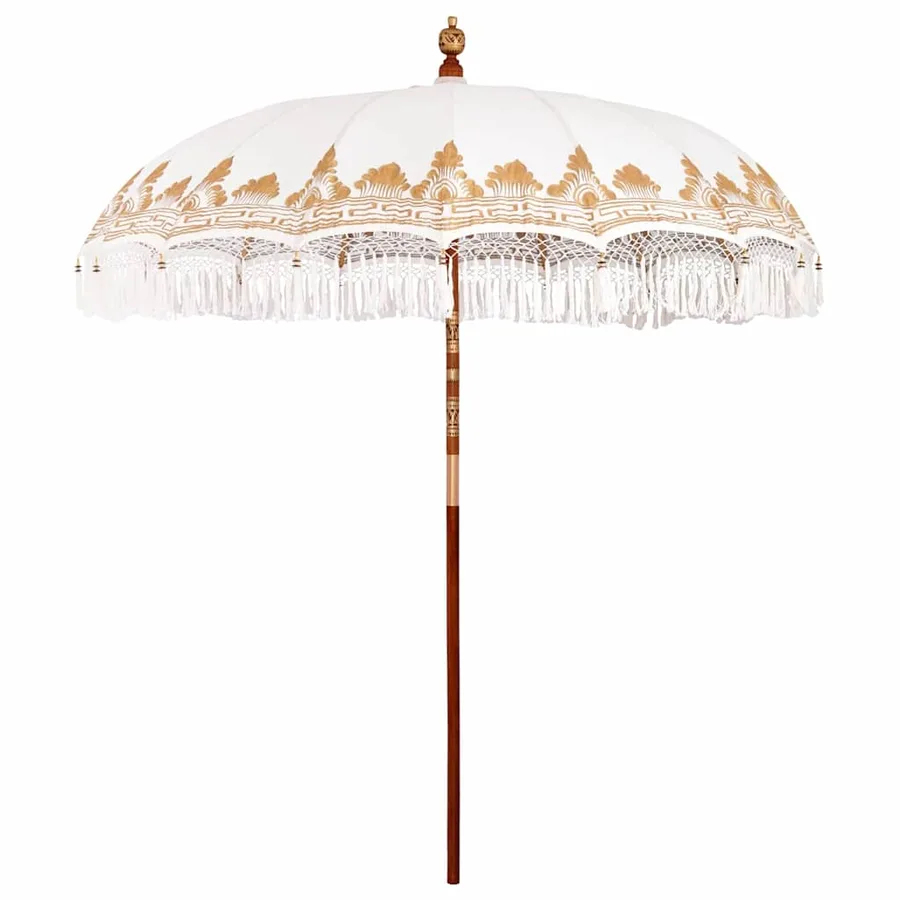 Parasol balinais Crème 215 x 215 x 260 cm - 2