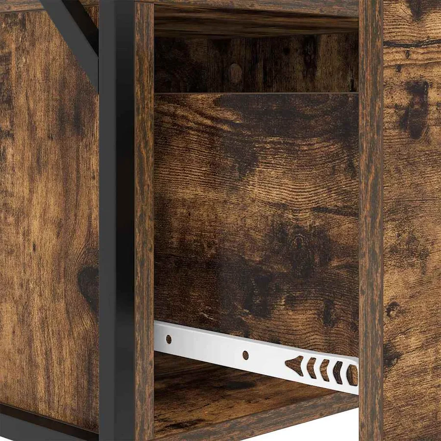 Cabinet de chevet avec tiroir 2 pcs Chêne fumé 40 x 31 x 60 cm - 11
