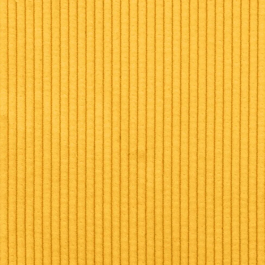 Canapé Jaune clair 250 x 188 x 76 cm Tissu en velours côtelé - 9