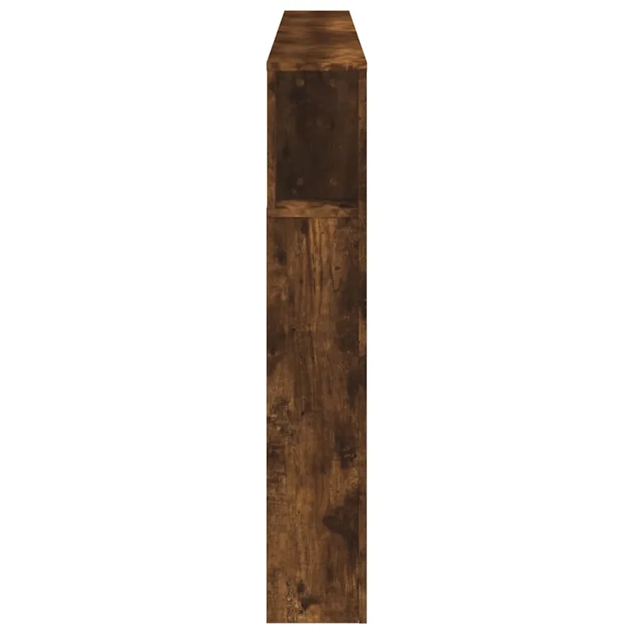 Tête de lit à LED chêne fumé 220x18,5x103,5cm bois d'ingénierie - 7