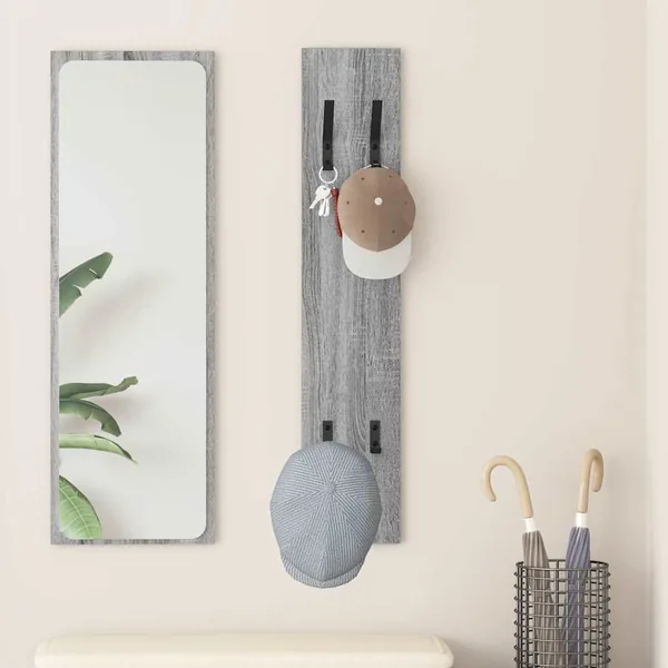 Porte-manteau mural Montage mural Gris Sonoma 20 x 1,5 x 100 cm