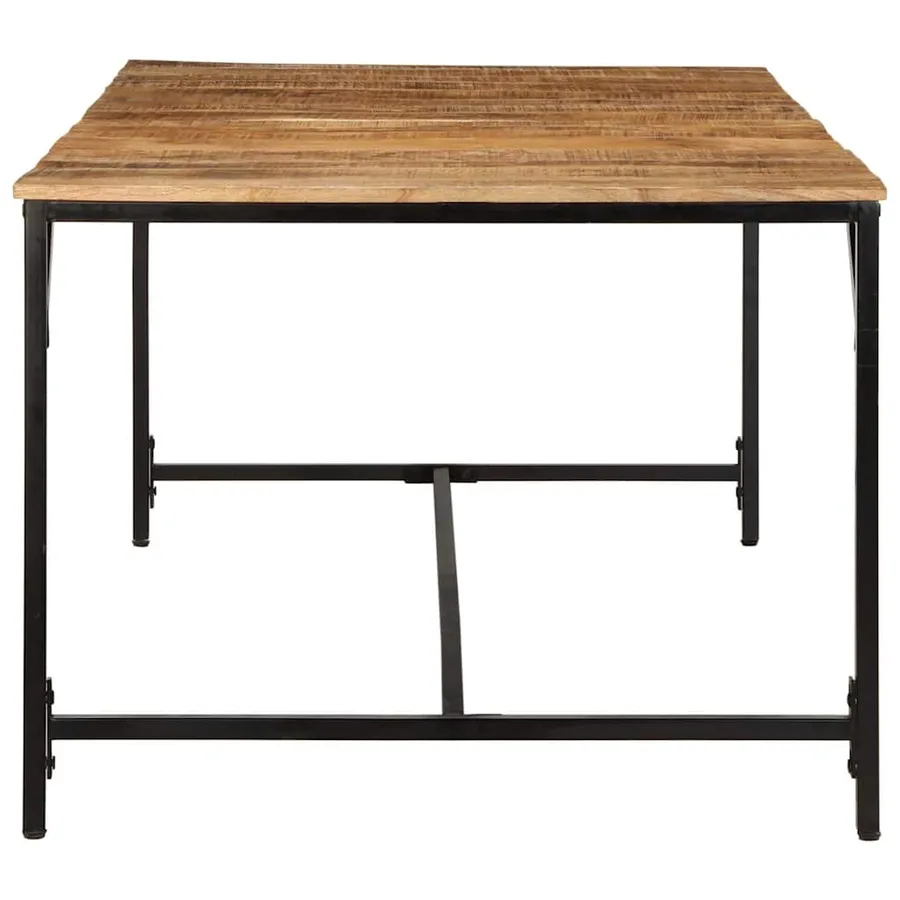 Table à manger 200x100x75 cm bois de manguier massif brut - 3