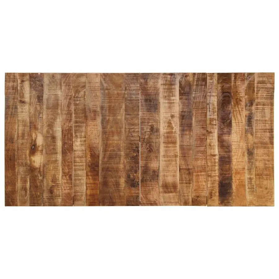 Table à manger 200x100x75 cm bois de manguier massif brut - 4