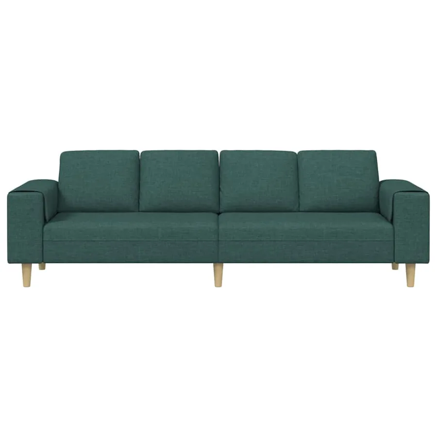 Canapé de salon Vert foncé 250 x 77 x 76 cm Polyester - 4