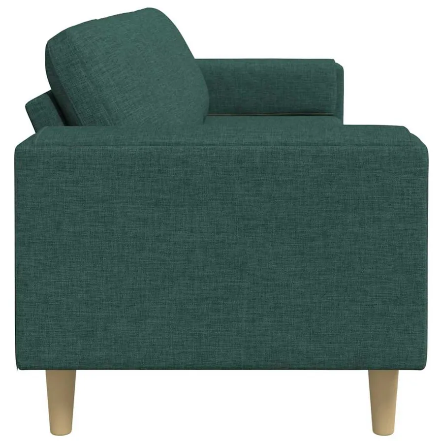 Canapé de salon Vert foncé 250 x 77 x 76 cm Polyester - 5