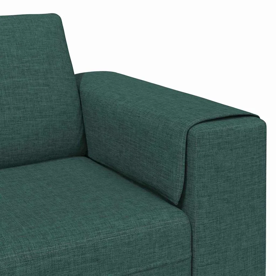Canapé de salon Vert foncé 250 x 77 x 76 cm Polyester - 7