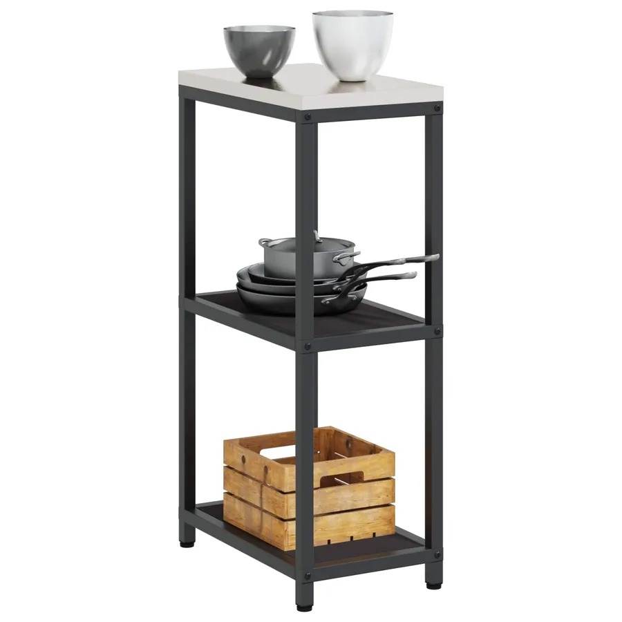 Rangement de cuisine HATTEM Noir 30 x 50 x 92 cm Acier - 3