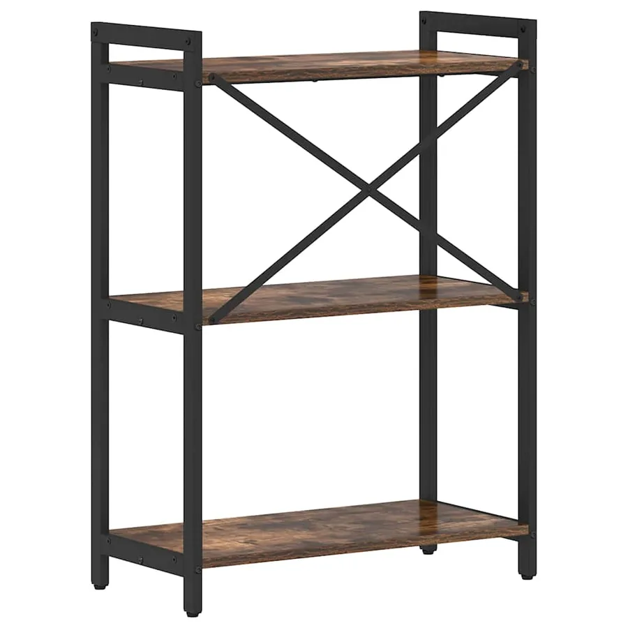 Étagère Chêne fumé 60 x 30 x 85 cm Bois d'ingénierie - 7