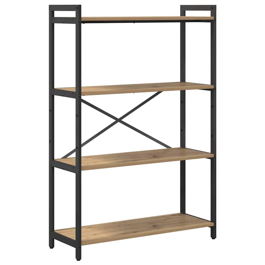 Étagère 80 x 30 x 120 cm Bois d'ingénierie Chêne artisanal - 2