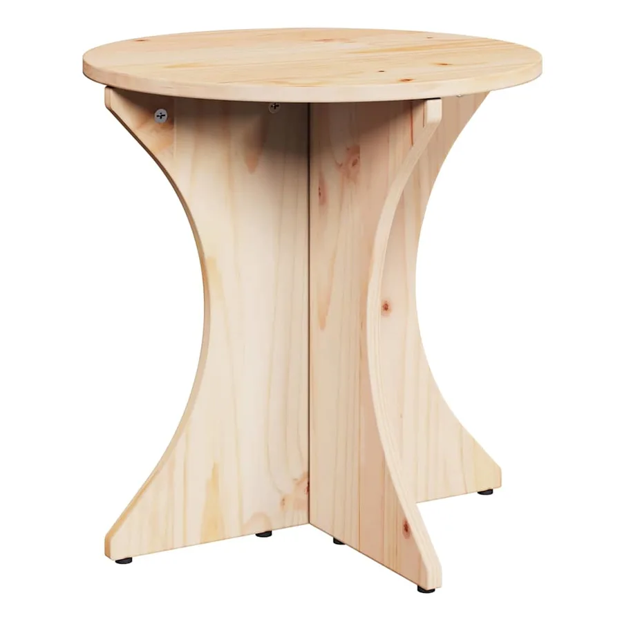 Table basse 2 pcs Naturel Bois massif en pin - 6
