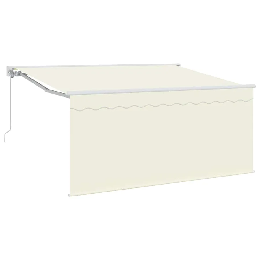 Auvent Rétractable Crème 300 x 200 cm Polyester et Aluminium - 2