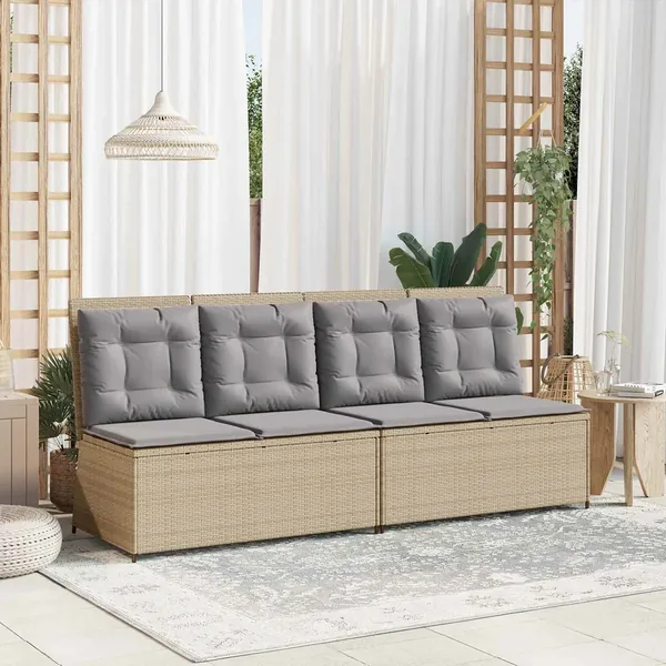 Banc de jardin Beige polyrotin