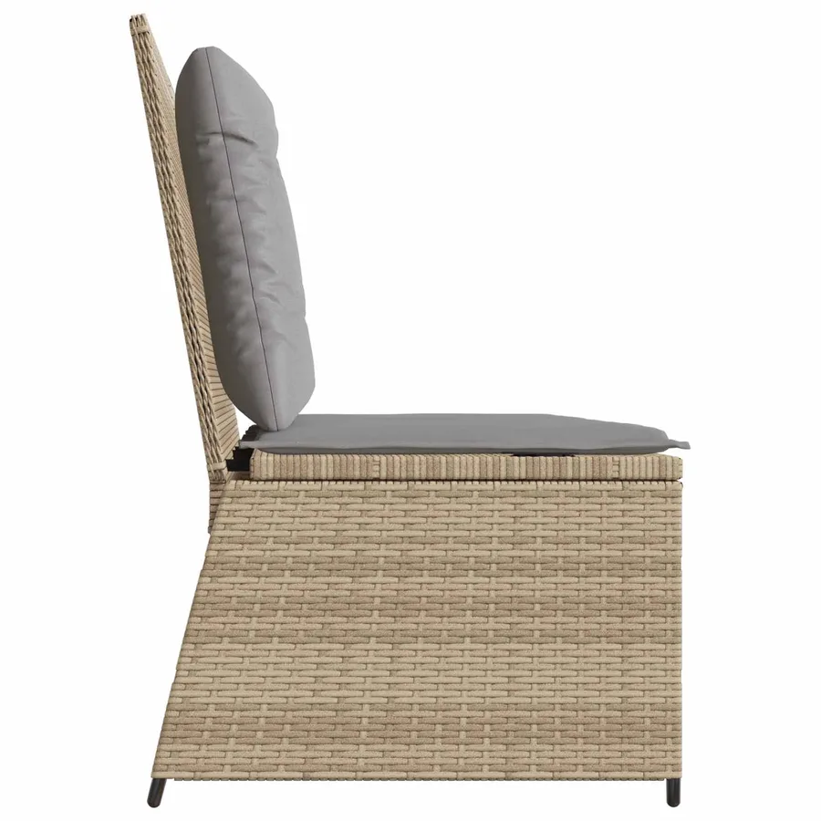 Banc de jardin Beige polyrotin - 5