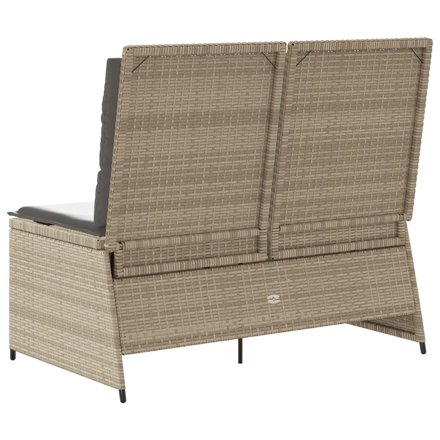 Banc de jardin Beige polyrotin - 6