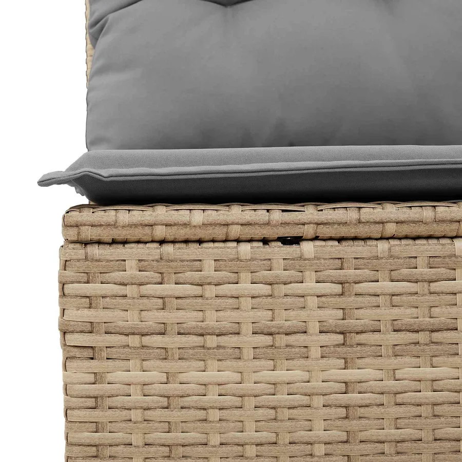 Banc de jardin Beige polyrotin - 7