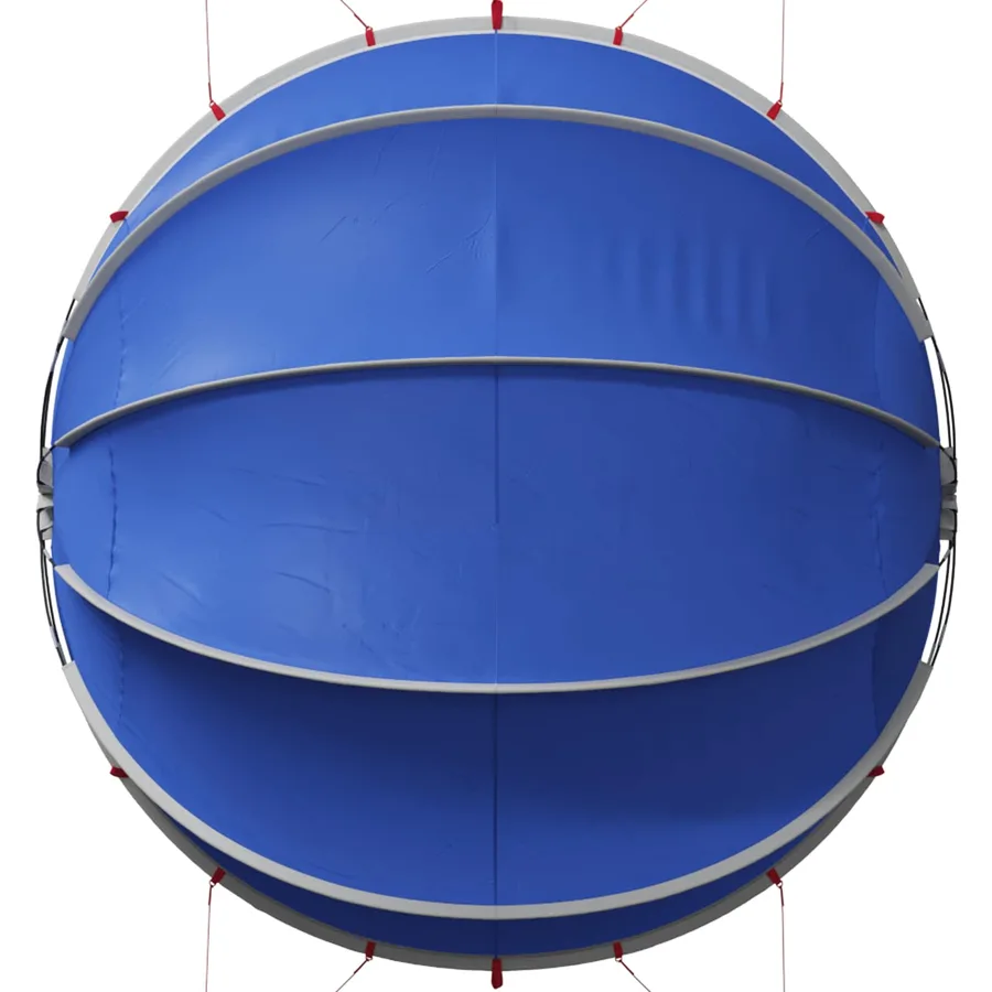 Dôme de piscine 405 x 405 x 192 cm Bleu azure - 11