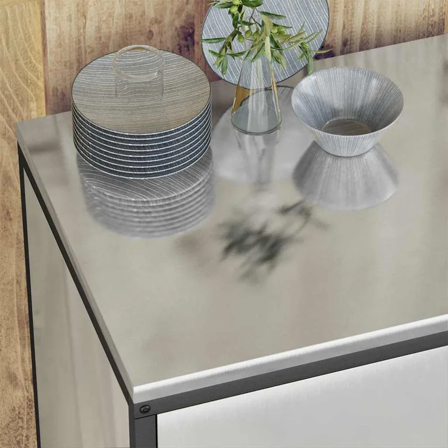 Ensemble de rangement cuisine HATTEM 3 pcs Argenté - 5
