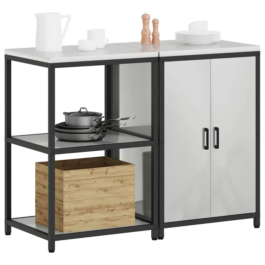 Ensemble de rangement cuisine HATTEM 2 pcs Argenté - 3