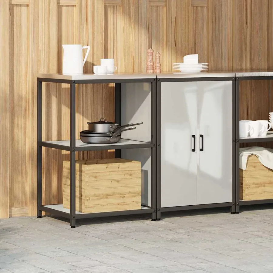 Ensemble de rangement cuisine HATTEM 2 pcs Argenté - 4