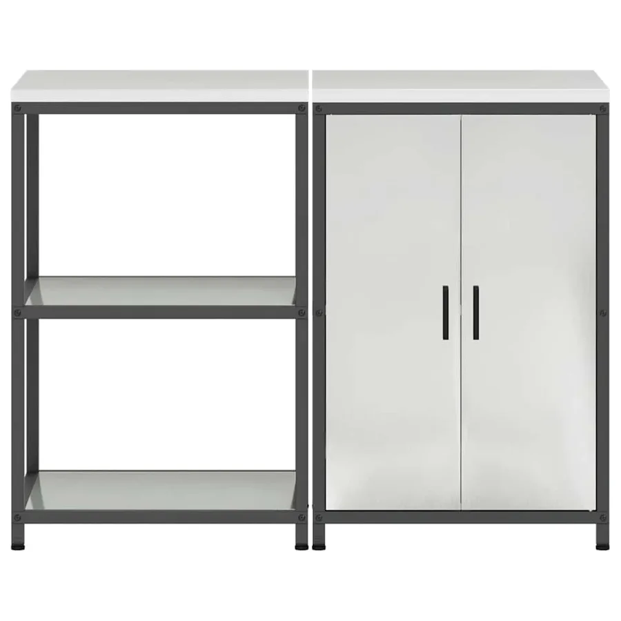 Ensemble de rangement cuisine HATTEM 2 pcs Argenté - 9